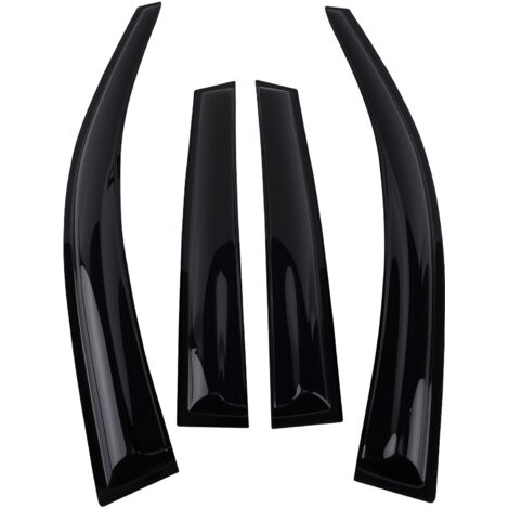 Side Window Rain Guards for VW Polo MK4 2002-2009 Wind Deflectors Black Set 4pcs (1/5)