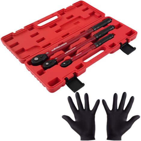 Automotive Torque Wrench Set 1/4 3/8 1/2 Drive 3-230NM Professional Tool Kit