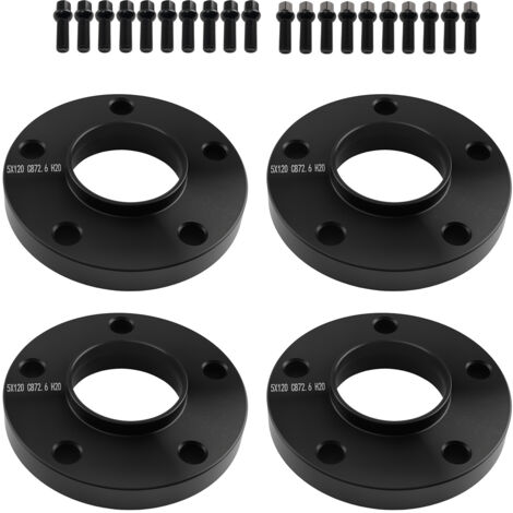 15mm 20mm Aluminum Wheel Spacers for BMW 3 Series E 5x120 72.6mm Hub 4pcs (1/5)