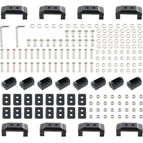 Light Mounting Bracket For maXpeedingrods Crosshair 5" LED Pod Lights 8PCS Black