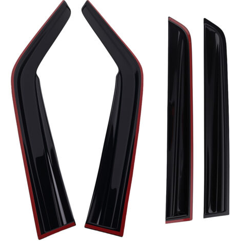 Wind Deflectors for Nissan Juke 2010-2019 Outside Mount Black  Set