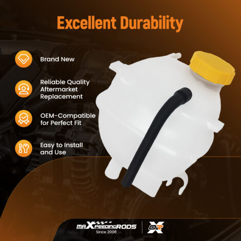 Radiator Coolant Reservoir Tank with Level Sensor for Saab 9-3 2003 ...