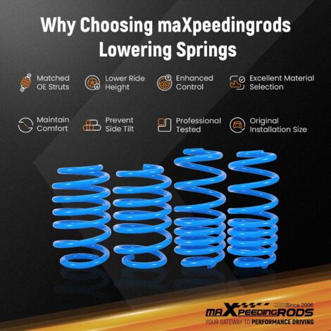 Front Rear Lowering Springs For Audi A3 8P S3 quattro 2.5 TFSI 2.0 quattro