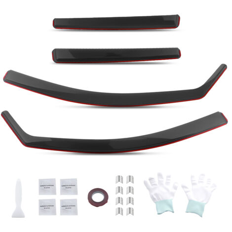 4pcs Acrylic Wind Deflectors for VW Golf MK8 5-Door 2020+ Rain Guards Set (1/5)