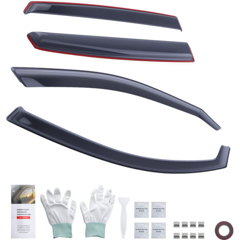 4Pc Rain Guards Wind Deflectors for Audi A1 2012-2018 5 Doors Acrylic