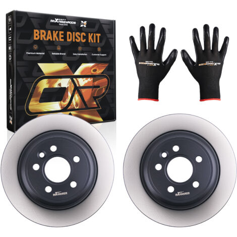 Pair Brake Disc Rear Left & Right for Ford Mondeo IV 2.0 TDCi 2007-2014 1864280