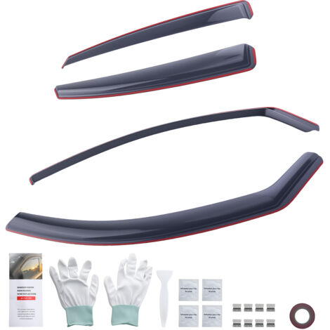 4 Door Acrylic Wind Deflectors for Audi A4 B8 2009-2015 Saloon Visors (1/5)