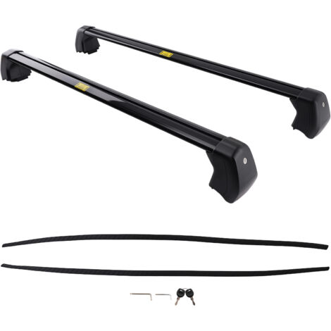 Aluminum Cargo Roof Bars for Land Rover Discovery 5 2017-2024 Black 45KG Load