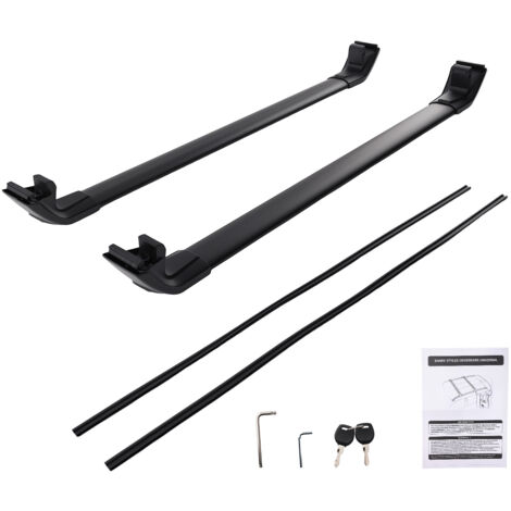 Pair Aluminium Black Roof Rack Cross Bars For BMW X5 F15 F85 G05 F95 2013+