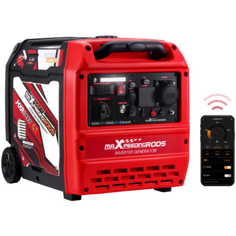 Inverter Generator 5KW Electric/App Start Portable Design with wheels & handle (1/5)