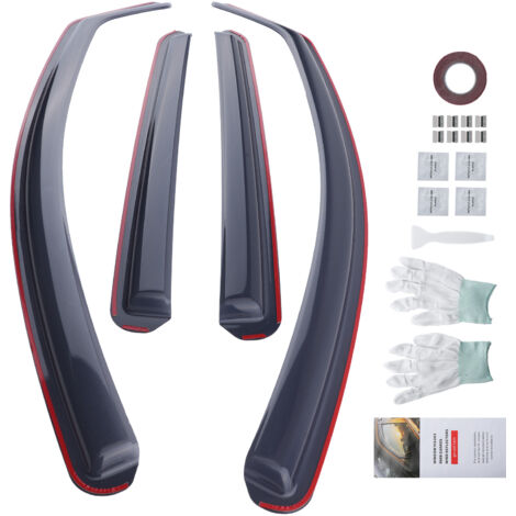 In-Channel Wind Deflectors for Nissan Qashqai 2007-2013 Front Rear Set