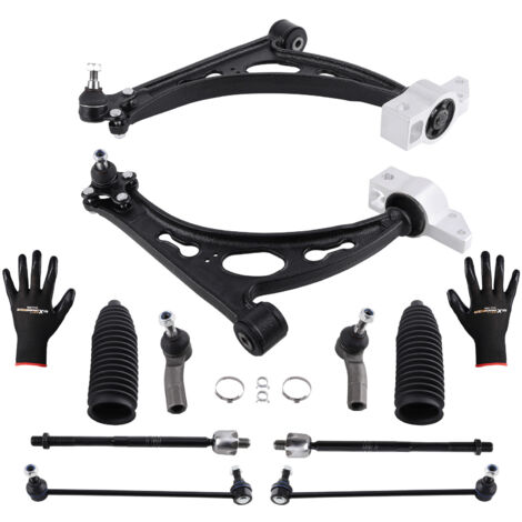 10PCS SUSPENSION WISHBONE FRONT CONTROL ARMS TIE ROD END KIT FOR SEAT VW AUDI A3 (1/5)