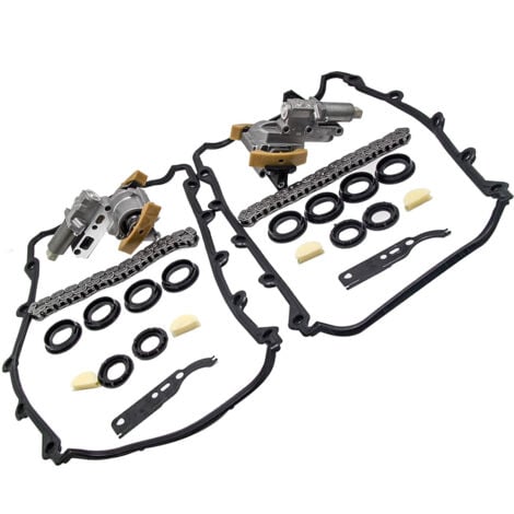 MaXpeedingrods Pair Timing Chain Tensioner Valve Cover Gasket Kit For Audi A6 A8 S6 S8 VW Phaeton Touareg V8 4.2L Replaces 077109087C