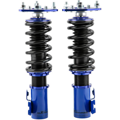 MaXpeedingrods Front Coilovers For Nissan S13 240SX 89-93 – 24-Level Adjustable Dampers