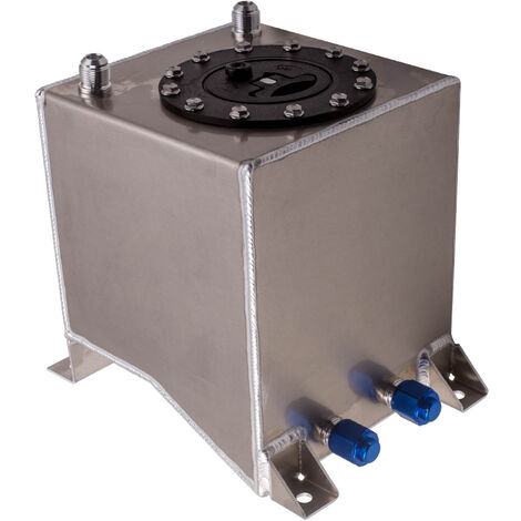 Universal Polished Lightweight Aluminum 10L / 2.5 Gallon Fuel Cell Tank