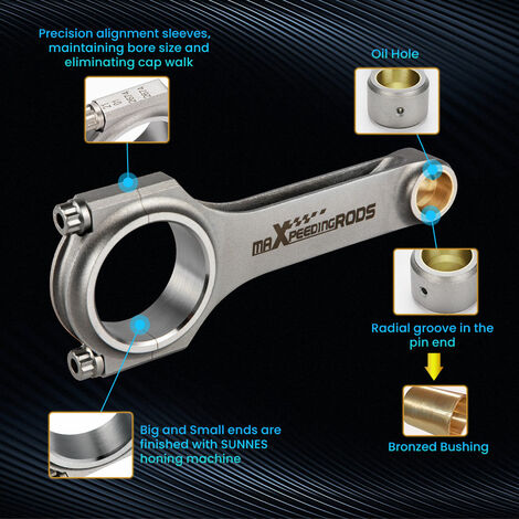 4340 Performance Connecting Rods ConRod for Audi A4 B5 S4 Quattro 2.7 L 154mm
