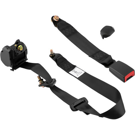 4M Length Retractable Long Strap UK 3 Point Inertia Seat Belt Universal Adjustable Safety Belt for Car Van Coach Trucks