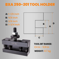 Quick Change Tool » All Industrial 5 Pack CXA #1 Quick Change Turning Facing Lathe Tool Holders 01 Tk