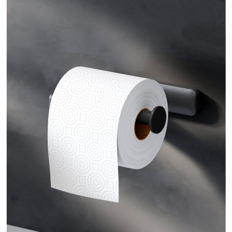 Toilettenpapierhalter Aus Edelstahl – Wandmontiert, Schwarz, Inkl. Befestigung