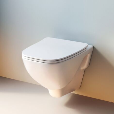 AM.PM Spülrandloses Hänge-WC, Weiss, mit Absenkautomatik Softclose