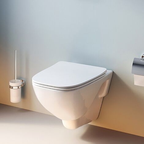 AM.PM Spülrandloses Hänge-WC, Weiss, mit Absenkautomatik Softclose