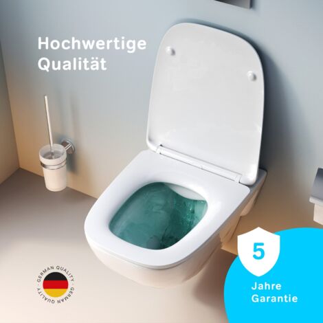 AM.PM Spülrandloses Hänge-WC, Weiss, mit Absenkautomatik Softclose
