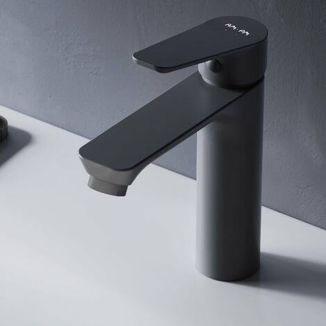 AM.PM Wasserhahn Bad Schwarz Waschtischarmatur Bad Armatur Mischbatterie Waschbeckenarmatur Einhebelmischer Badezimmer