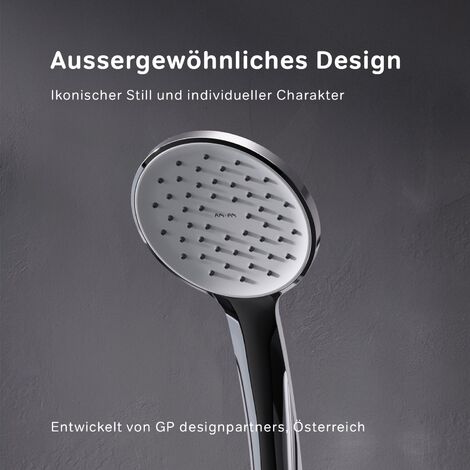 Yardenfun Duschkopf-Set Aus Kupfer | Handbrause Mit Halter | Retro-Design & Wassersparend