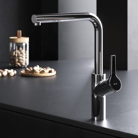 AM.PM Wasserhahn Küche drehbar Küchenarmatur Edelstahl Spültischarmatur Hochdruck Armatur Mischbatterie Küche gebürstet FXB05000 X-Joy S, Chrom (1/5)