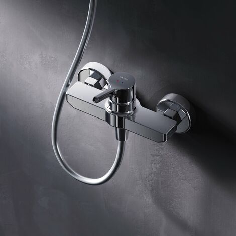 AM.PM Duscharmatur Einhebel Brausebatterie Chrom Armatur Mischbatterie Brausearmatur Brausebatterie Wasserhahn Bad Mischbatterie Dusche