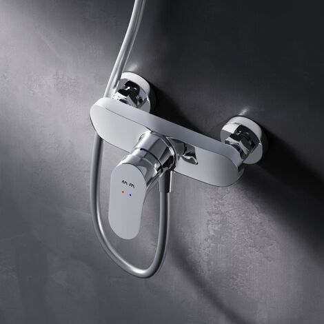 AM.PM Duscharmatur Einhebel Brausebatterie Chrom Armatur Mischbatterie Brausearmatur Brausebatterie Wasserhahn Bad Mischbatterie Dusche
