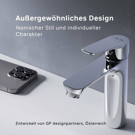 AM.PM Wasserhahn Bad Chrom Waschtischarmatur Bad Armatur Mischbatterie Waschbeckenarmatur Einhebelmischer Badezimmer