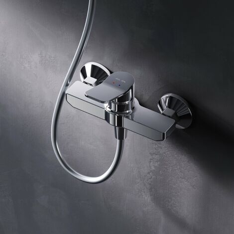 AM.PM Duscharmatur Einhebel Brausebatterie Chrom Armatur Mischbatterie Brausearmatur Brausebatterie Wasserhahn Bad Mischbatterie Dusche
