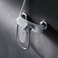 AM.PM Duscharmatur Einhebel Brausebatterie Chrom Armatur Mischbatterie Brausearmatur Brausebatterie Wasserhahn Bad Mischbatterie Dusche