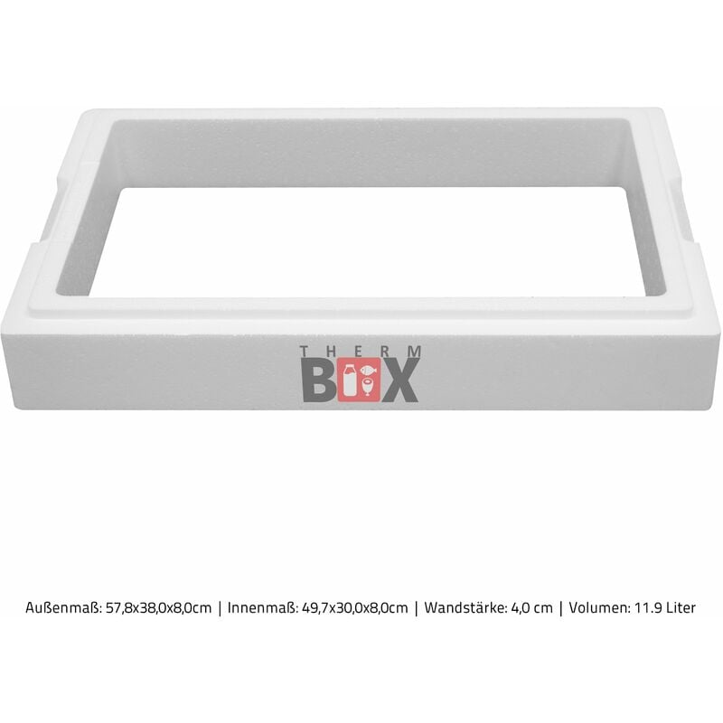 THERM BOX 6x Modular Zusatzring 11M 57x38x8cm Wand 4cm Zusatzvolumen: 6x11, 9L Erweiterung Modularboxen Wiederverwendbar