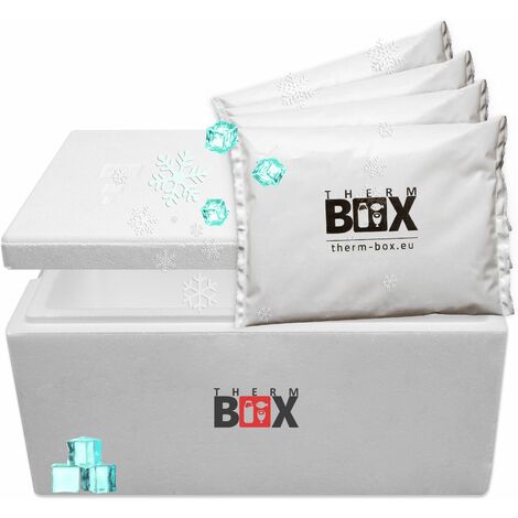Thermobox Transportbox 35 L grau Isolierbox Kühlbox Warmhaltebox