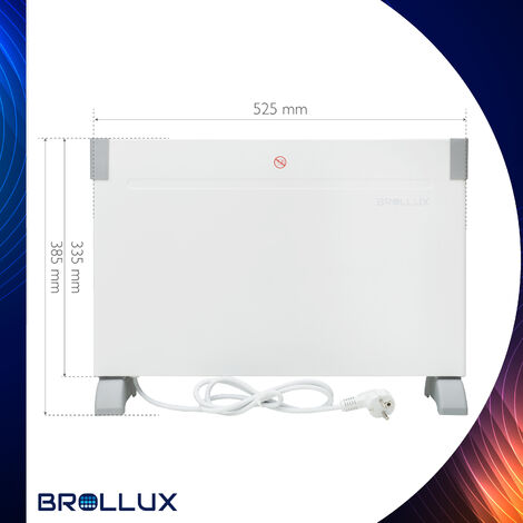 BROLLUX Elektroheizung 2000W mit Lüfter OBK1 mobiles Heizgerät