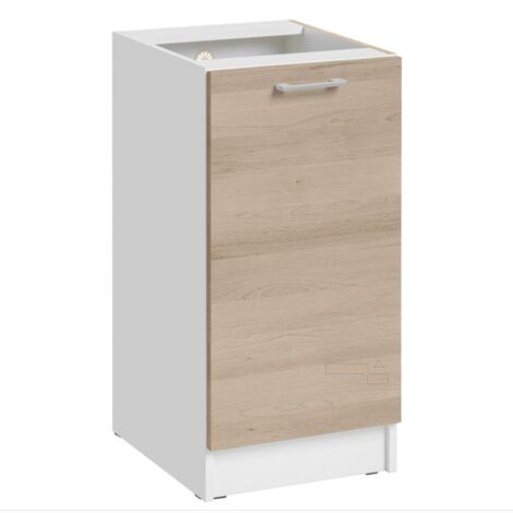 Mueble bajo de cocina Eco Roble Natural 1 puerta L 40 cm (1/5)