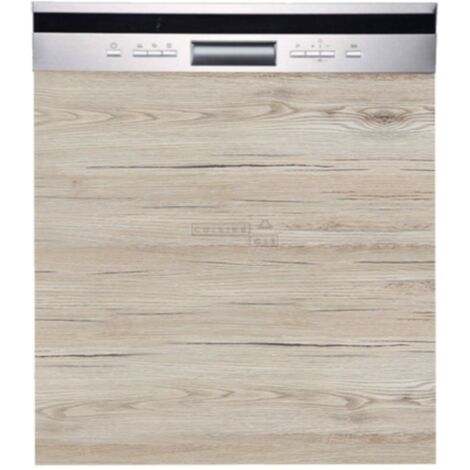 Frontal para lavavajillas semiintegrado Eco Nogal Blanqueado L 60 cm