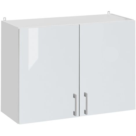 Mueble alto de cocina Eco Blanco Brillo L 80 cm con 2 puertas