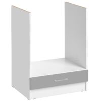 Mueble para horno empotrado Eco Gris Brillo L 60 cm