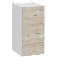 Mueble alto de cocina Eco Nogal Blanqueado 1 puerta L 30 cm