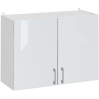 Mueble alto de cocina Eco L 60 con 2 puertas blanco brillo