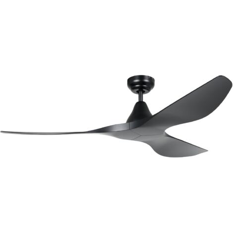 Eglo 35109 Deckenventilator PORTSEA ABS schwarz-matt H:28.5cm Ø132cm mit Fernbedienung
