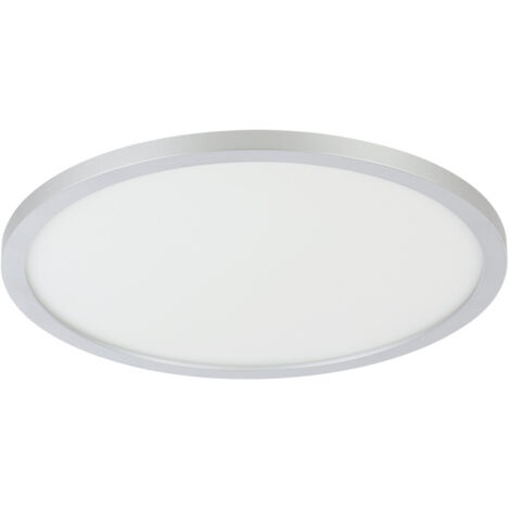 EGLO LED plafondlamp Campaspero, kantoorlamp dimbaar met afstandsbediening, ronde plafond lamp van kunststof in wit en grijs, plafondverlichting voor kantoor, warm-koud wit, 30 cm