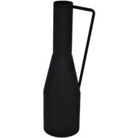 EGLO LIVING Metallvase Miouski, minimalistische Deko Vase mit Griff, Dekovase für Wohnzimmer, Blumenvase aus Metall in Schwarz, Tischdeko 32,5 cm