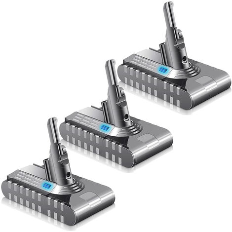 3X Battery V8 for Dyson Battery Dyson 21,6V 4000mAh Dyson V8 Vacuum Cleaner 21.6 V V8 Battery for Dyson V8 Absolute / V8 AnimalV8 Fluffy / V8 Exclusive / V8 SV10 Motorhead (1/5)