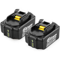 2X Replace Makita Battery 18V 5.0Ah Li-Ion BL1850B BL1860 BL1850 BL1860B BL1830B BL1840 BL1830 BL1820 BL1020B BL1815 BL1825 BL1835 BL1845 LXT400 197288-2