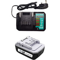 (2Pack) 2.0Ah Battery+Charger DC18WA For Makita BL1813G BL1811G BL1813G BL1815G BL1820G 195608-4 18V G-Series Li-thium compatible with power tool HP457D TD127D JV183D TD127D