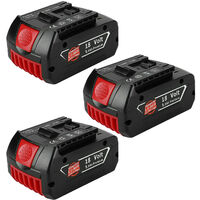 3X Battery for BOSCH 18V Lithium-Ion BAT609G BAT609, BAT618, BAT618G, BAT610G 260736092, 260736236, BAT619G, BAT619, 2607336169, BAT609G, 260736170, 2607360 LIN, GSB 18VE-2-LI